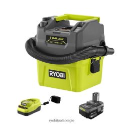 18v één+ 1 gallon nat/droog stofzuigerset NBBJ6R585 RYOBI schoonmaak