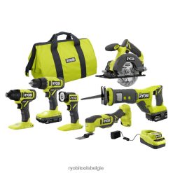 18v one+ 6-tool combokit NBBJ6R857 RYOBI elektrisch gereedschap