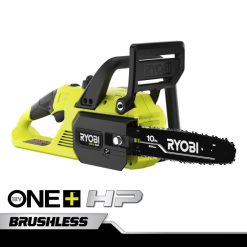 18v one+ hp borstelloze 10 kettingzaag met 4ah batterij en oplader NBBJ6R363 RYOBI buitenshuis