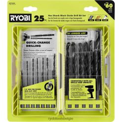 25 st. Boren met zeskantschacht van zwart oxide NBBJ6R785 RYOBI accessoires