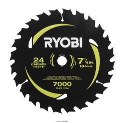 7-1/4 x 24t hardmetalen tanden, cirkelzaagblad met dunne kerf NBBJ6R724 RYOBI accessoires